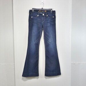 SEVEN7 LOW RISE FLARE JEANS SIZE 27X30.5